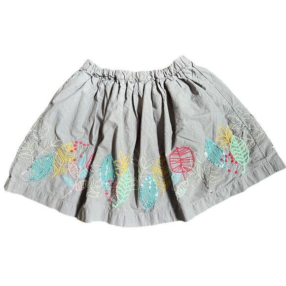 Peek Girls Skirt Elastic Waist Colorfully Embroidered Drawstring Excellent 6 7 - Picture 2 of 8